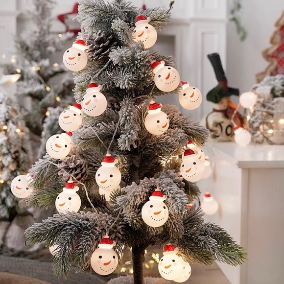 🆕Christmas snowman decoration LED string lights 8 modes - Picture 2 of 8